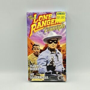 The‎ Lone Ranger's Triumph NEW VHS 1991 Clayton Moore/Jay Silverheels SEALED